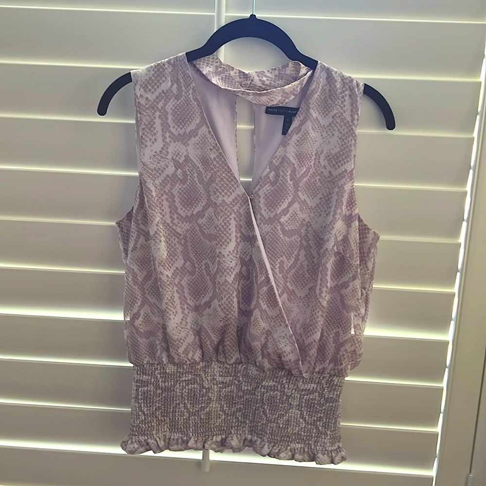 WHBM elastic waisted tank top